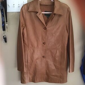 COPY - Vintage Danier all leather tan jacket